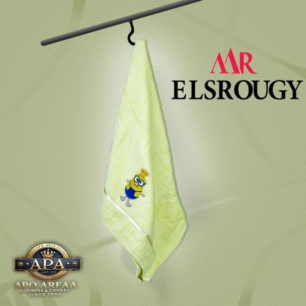 مناشف حمام فاخرة من القطن الناعم شكل كرتوني