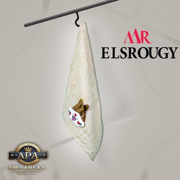 مناشف حمام فاخرة من القطن الناعم شكل كرتوني