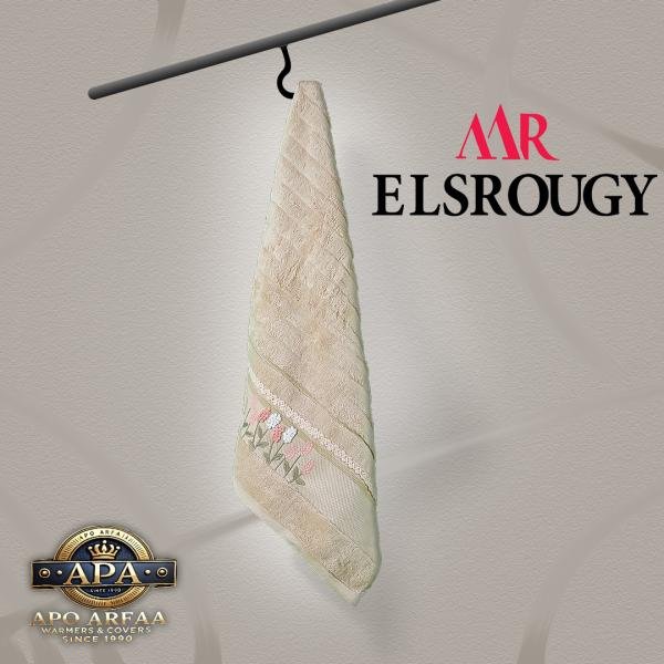 مناشف حمام فاخرة من القطن الناعم شكل ورد