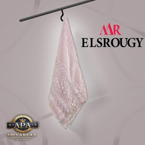 مناشف حمام فاخرة من القطن الناعم شكل ورد