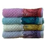 مناشف حمام فاخرة من القطن الناعم شكل وردة