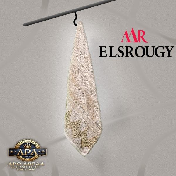 مناشف حمام فاخرة من القطن الناعم شكل مزخرف