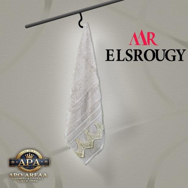 مناشف حمام فاخرة من القطن الناعم شكل مزخرف