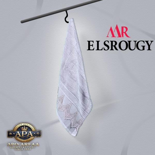 مناشف حمام فاخرة من القطن الناعم شكل مزخرف