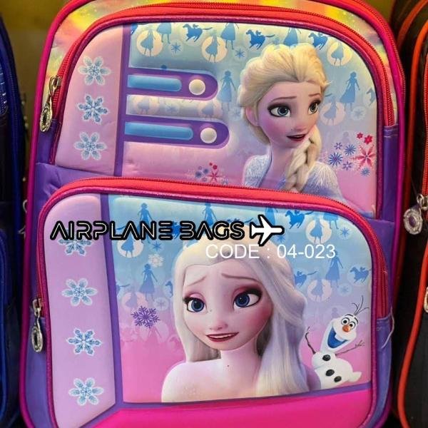 شنطة ظهر للاطفال  - شنطة مدرسية بتصميم شخصيات كرتونية ثلاثية الابعاد - خفيفة الوزن ومتينة وواسعة