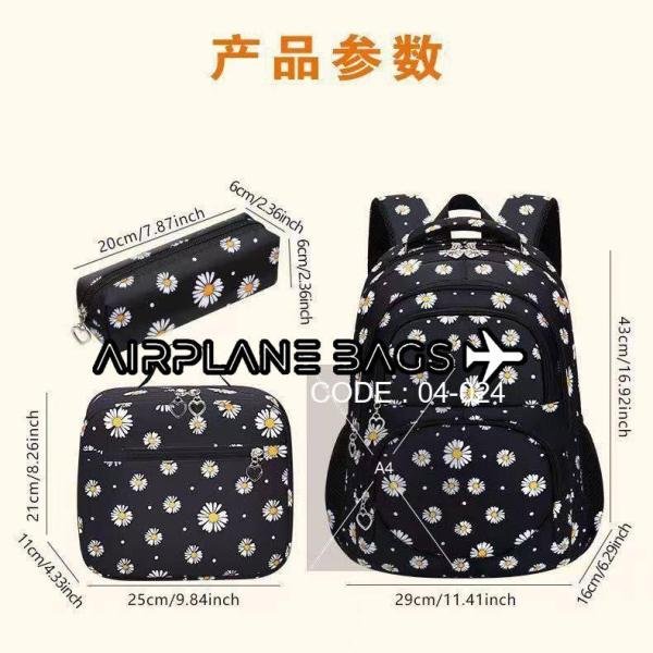 شنطة ظهر للبنات  - شنطة مدرسية - خفيفة الوزن ومتينة وواسعة