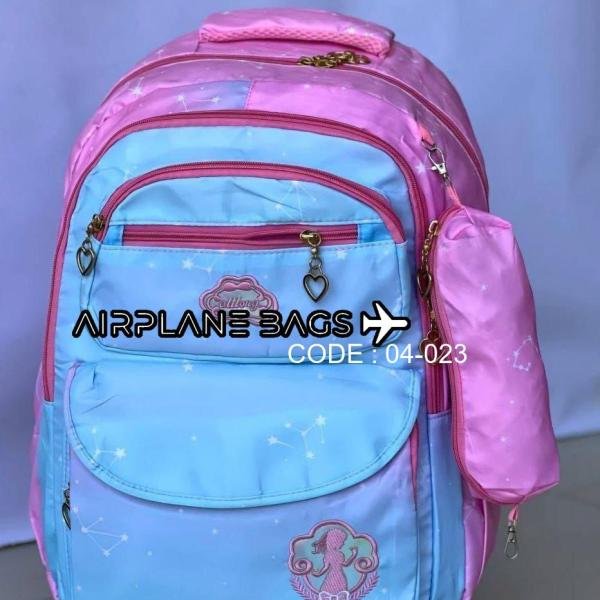 شنطة ظهر للبنات  - شنطة مدرسية - خفيفة الوزن ومتينة وواسعة