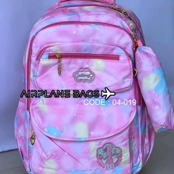 شنطة ظهر للبنات  - شنطة مدرسية - خفيفة الوزن ومتينة وواسعة