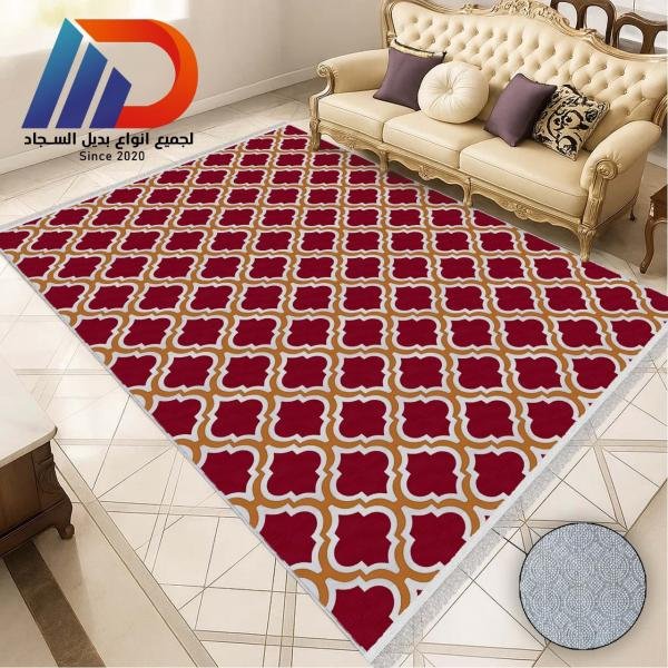 بديل سجادة - قماشة سوفت ناعمة - ظهر دوتس ضد الانزلاق