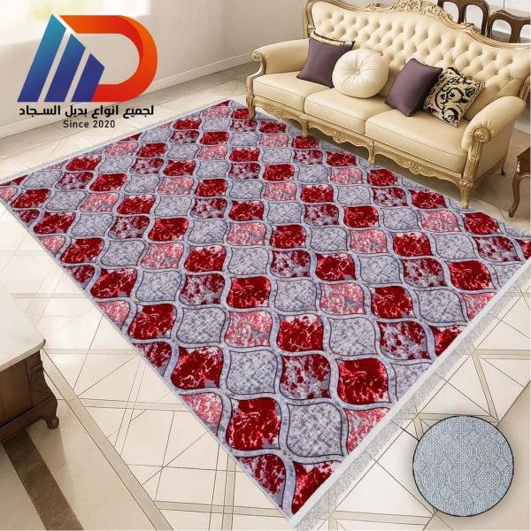 بديل سجادة - قماشة سوفت ناعمة - ظهر دوتس ضد الانزلاق