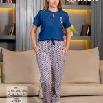 طقم بيجامة صيفي حريمي – قطن ناعمة بتصميم عصري، مريح للبيت من New Karen