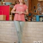 طقم بيجامة صيفي حريمي – قطن ناعمة بتصميم عصري، مريح للبيت من New Karen