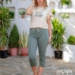 طقم بيجامة صيفي حريمي – قطن ناعمة بتصميم عصري، مريح للبيت من New Karen