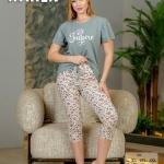 طقم بيجامة صيفي حريمي – قطن ناعمة بتصميم عصري، مريح للبيت من New Karen