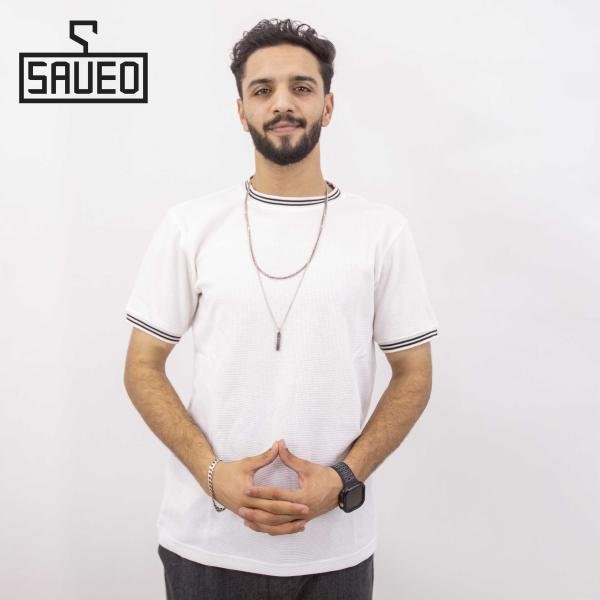 تيشرت رجالي سادة بنص كم قطن خامة ناعمة بمقاسات متعددة منSaveo