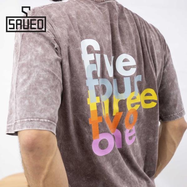 تيشيرت رجالي كاجوال قطن مطبوع  مقاسات متعددة وخامة مريحة للشباب والرجال من Saveo