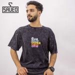 تيشيرت رجالي كاجوال قطن مطبوع  مقاسات متعددة وخامة مريحة للشباب والرجال من Saveo