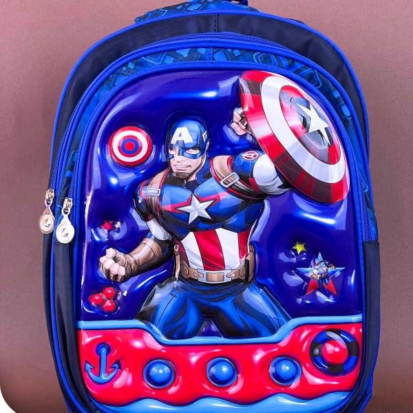 شنطة ظهر مستورد – 3 حاجز – 6 رسومات منSila