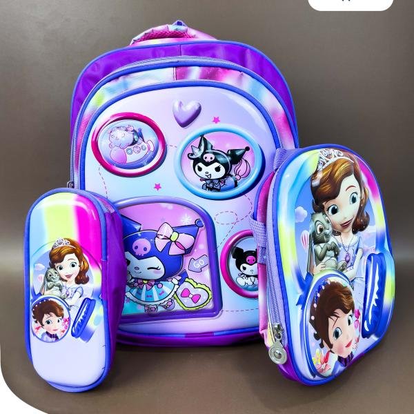 شنط أطفال طقم 3قطع مستورده وسط  3حاجذ من Sila