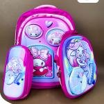 شنط أطفال طقم 3قطع مستورده وسط  3حاجذ من Sila