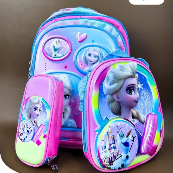 شنط أطفال طقم 3قطع مستورده وسط  3حاجذ من Sila