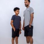 طقم تيشرت مع شورت رياضي للرجال